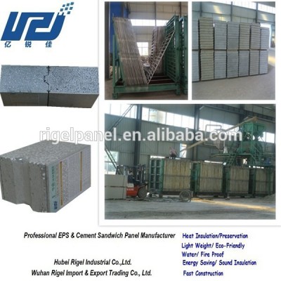 Eps cement concrete sandwich polysteren foam board production line