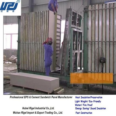 Lightweight interior partition fireproof foam concrete wall panel machine